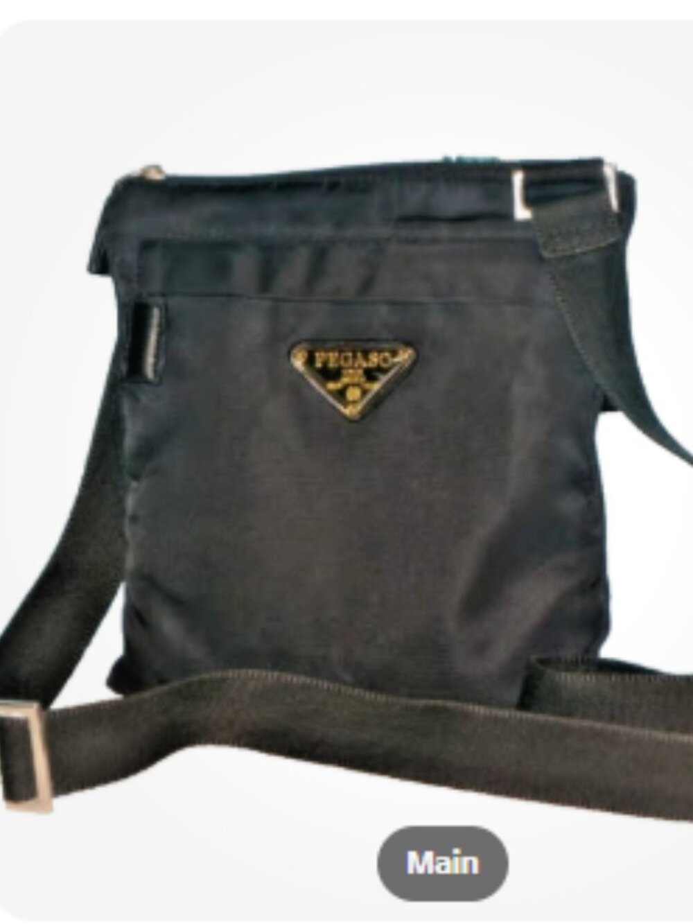 Pegaso  Shoulder bag nylon Black Color